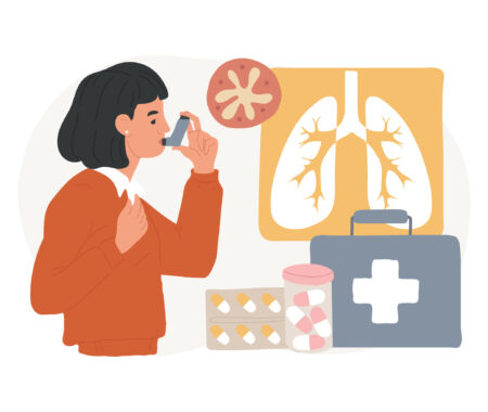 Asthma | Novartis - klinische Forschung - Illustration Asthma