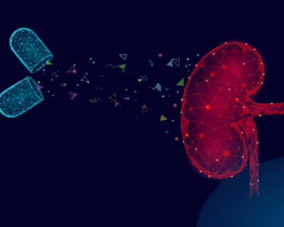 Nierentransplantation | Novartis - klinische Forschung - Grafik Niere mit Medikament Nierentransplantation | Novartis - klinische Forschung - Grafik Niere mit Medikament